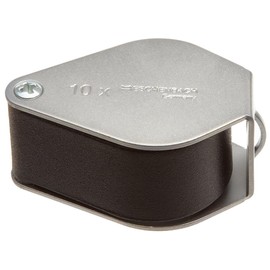 Eschenbach 117610 - Metal foldable magnifier, aplanatic lens, Dimensions Lens: 21 mm, 10x Magnification