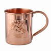 13.5oz Embossed Logo, Copper Moscow Mule Mug by Paykoc 12082L