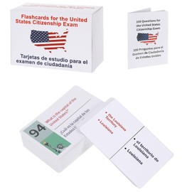 US Citizenship Test Study Guide 2025,with Bilingual Booklet - English/Spanish,US Citizenship Flash Cards 2025,100 Uscis Questions Answers Flashcards,Tarjetas para La Ciudadania De Las 100 Preguntas
