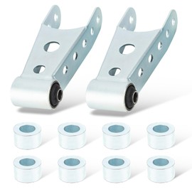 WEILEITE 2-3 Inch Suspension Rear Drop Lowering Shackles Kit Fit For Chevy Silverado GMC Sierra 1500 1999-2019 C1500 C2500 K1500 K2500 Yukon Tahoe Ford Ranger F150 1988-1998 Replaces 6400 410520