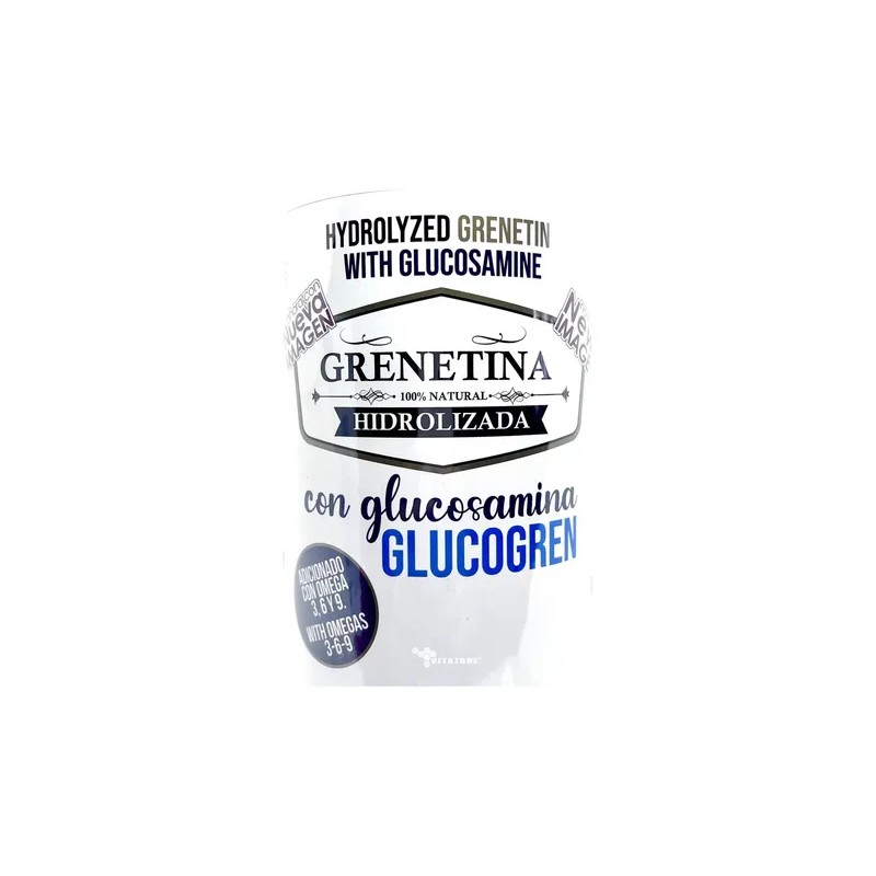 3 Botes Grenetina Hidrolizada Con Glucosamina 500 Grs Pretty Sabor
