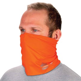Ergodyne Chill Its 6489 Cooling Neck Gaiter or Face Covering, Two Layers, Adjustable Nose Clip for Secure Fit