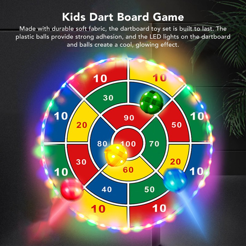 74CM Sticky Ball Board Foldable Dart Board with Remote Control