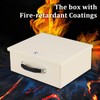 Dalmbox Portable Fire Safe Box with Key Lock, Fire Resistant