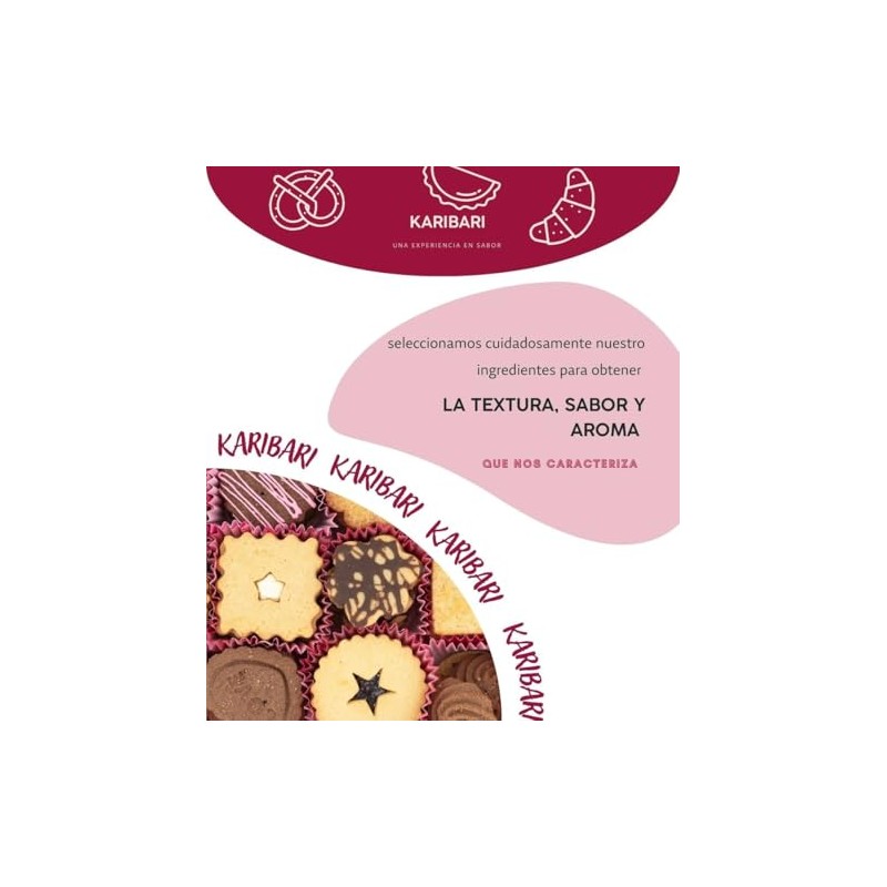 Karibari Surtido Premium, Caja de Galletas Surtidas, Varios Sabores, 500g,
