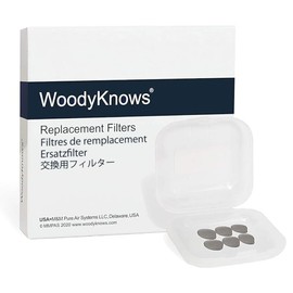 Replacement Filters of WoodyKnows Ultra-Breathable Nasal Filters (Replacement Filter-Round 24 Pairs, L)