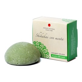 Shikakai with Mint - Natural Solid Shampoo - INDIAN NATURAL HAIR CARE - 60 g