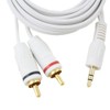 Wideskall® 6 Feet 3.5mm Male to 2 RCA Male Stereo