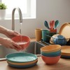 20PCS Wheat Straw Dinnerware Sets, DQELFA Reusable Kids Toddler Plates