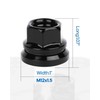 ECCPP M14x1.5 Black Lug Nuts 0.94 Tall Open End Wheel