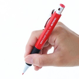 Takagi TAKAGI Architectural Use Mechanical Pencil 3-Pack Red 2.0mm with Convenient Lead Sharpener Japan-Made Replacement Leads 3-Pack Architectural Mechanical Pencil 2mm Sharp Pencil Mechanical Pencil