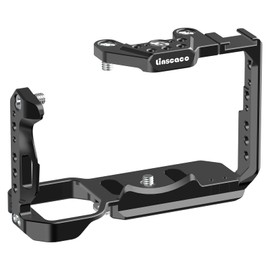Camera Cage for Sony FX30/FX3, NATO Rail, ARRI 3/8" Positioning Holes, 1/4" Threads, Compatible with XLR Handle and DJI RS2/RS3