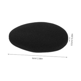 TEHAUX 2pcs Earphone Case Headset Earbud Cushion Covers Replacement Earbud Cushions Replacement Sleeves for Headphones Ear Bud Cushion Pads Earphone Covers Earbud Pad Covers Black Sponge