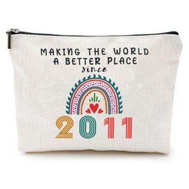 GOZINA 14th Birthday Gifts for Girls, Cosmetic Pencil Bags for Teen Girls, 17th Birthday Gifts for Her, Birthday Presents for Classmate Best Friends Bestie Sister Daughter (2011)