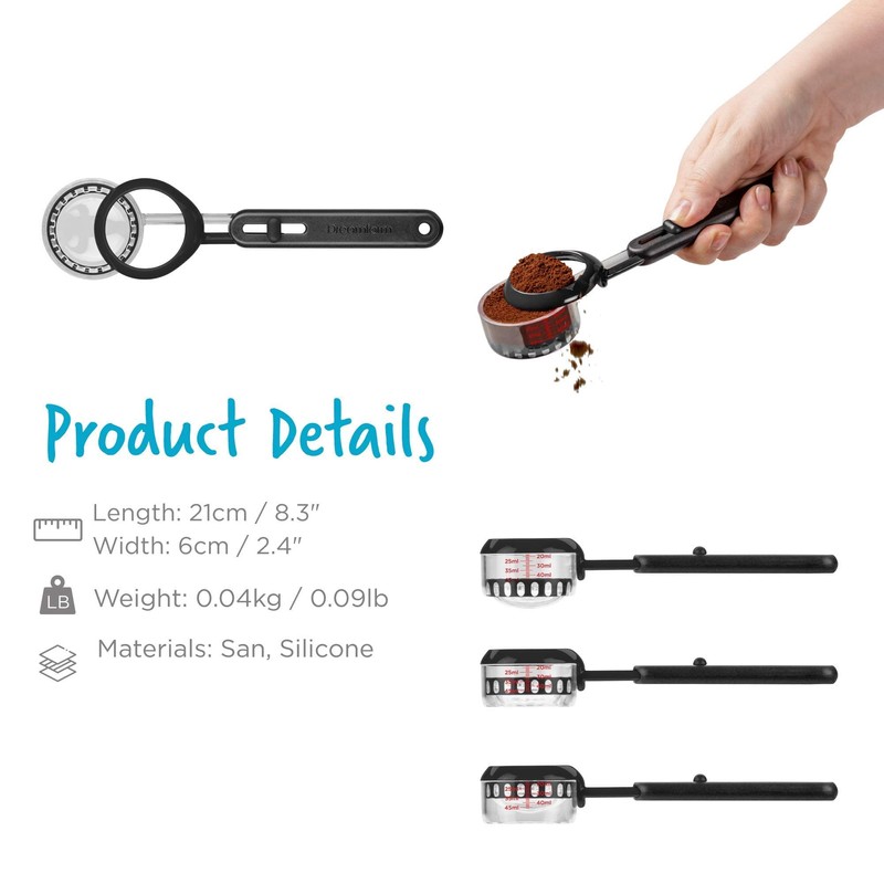 Dreamfarm Levoop - Adjustable Level Espresso | Coffee Measuring Scoop