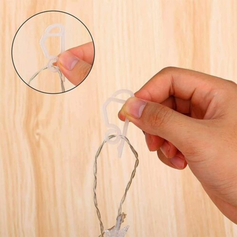 CRAZZYVALUE, 50 X Gutter Hanging Hooks/Clips for Outdoor Christmas Xmas