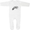 Azeeda 0-3 Month 'Termite' Baby Romper Jumpsuit/Sleep Suit (SS00062877) White