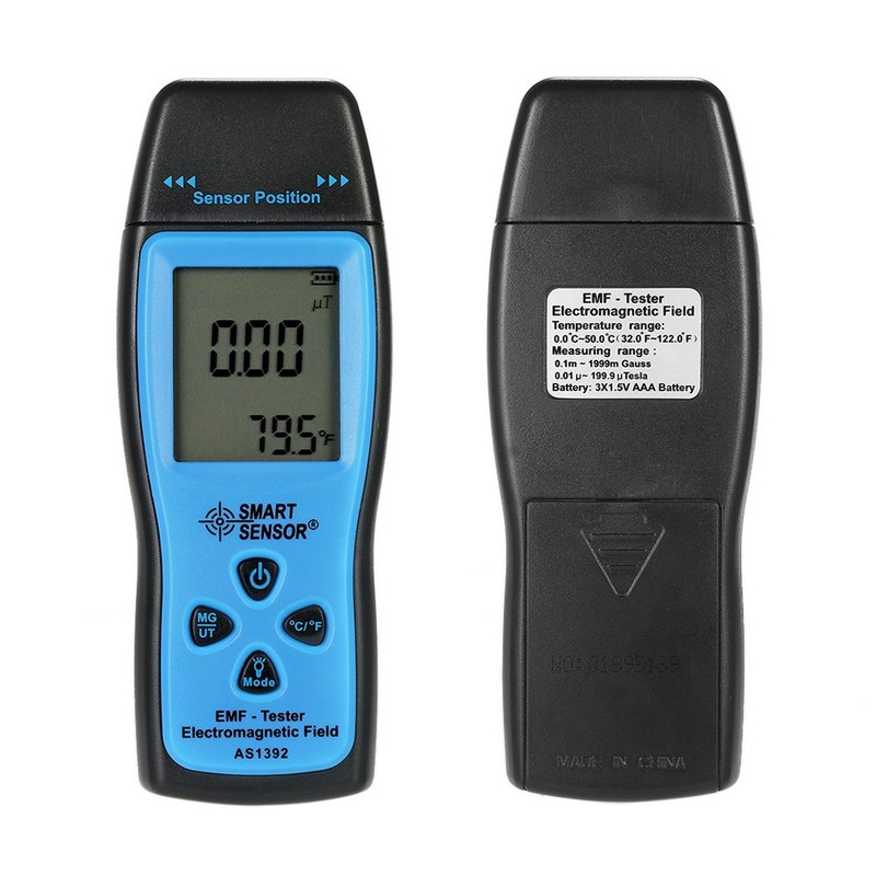 Domary Handheld Mini Digital LCD EMF Tester Electromagnetic Field Radiation
