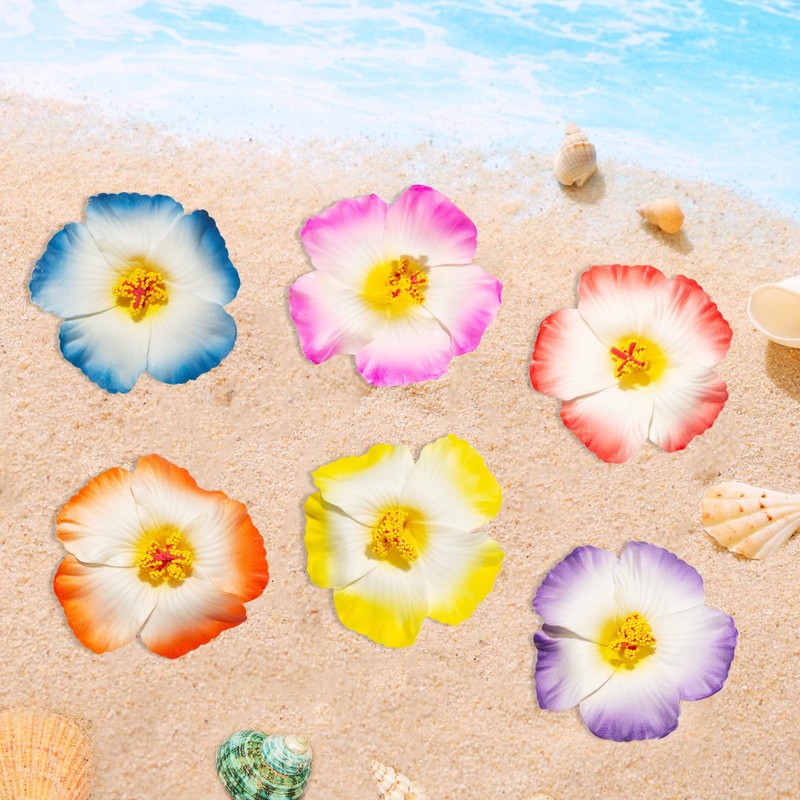 Flower Hair Clips for Women, 6Pcs Plumeria Claw Clips for
