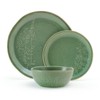 Pfaltzgraff Carrie 12 Piece Dinnerware Set, Service for 4, Green