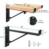 Heavy Duty Shelf Brackets 16 inch, Industrial Wall Brackets with