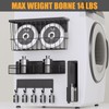 Kmise 6-Pack Magnetic Shelves for Washing Machine & Refrigerator, Heavy-Duty