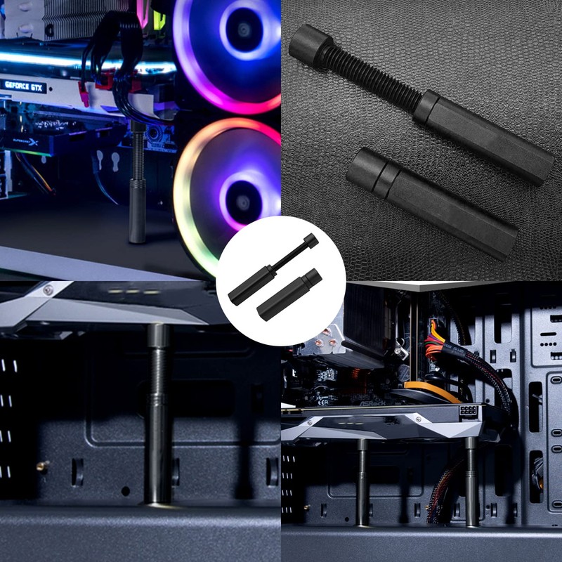 Graphics Card GPU Brace Support, Black Aluminum Alloy Video Card
