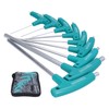 9Pcs Hex Wrench TShape Double Head NonSlip Handle Screw Tightening