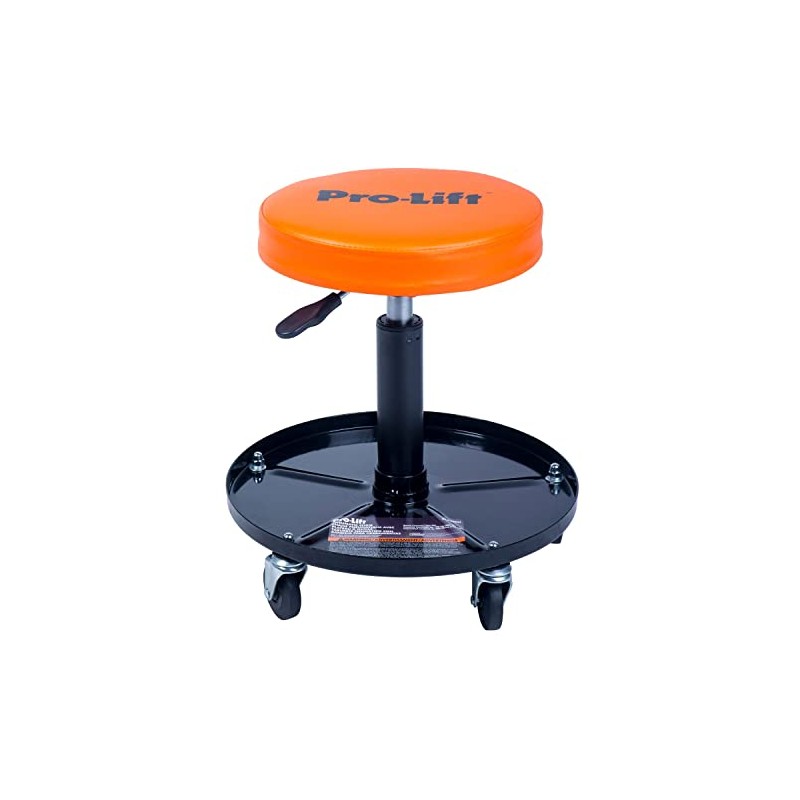 Pro-Lift PL9300H Pneumatic Chair with 300 lbs Capacity – Black/Orange