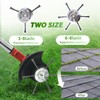 Wire Strimmer Head 6Teeth 2PCS - Universal Steel Wire Grass