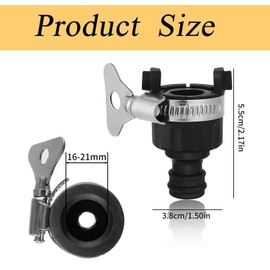 SANTUO 2pcs Universal Rubber Tap Hose Connector 16mm Indoor and Outdoor Universal Mixer Tap Hose Connector for Garden Hose Pipe Connector Kitchen Bathroom