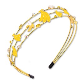 PHALIN Fruit Headband for Women Banana Headband Jeweled Rhinestone Hairband Summer Accessories Beach Vacation Outfits Gifts (Pattern A)