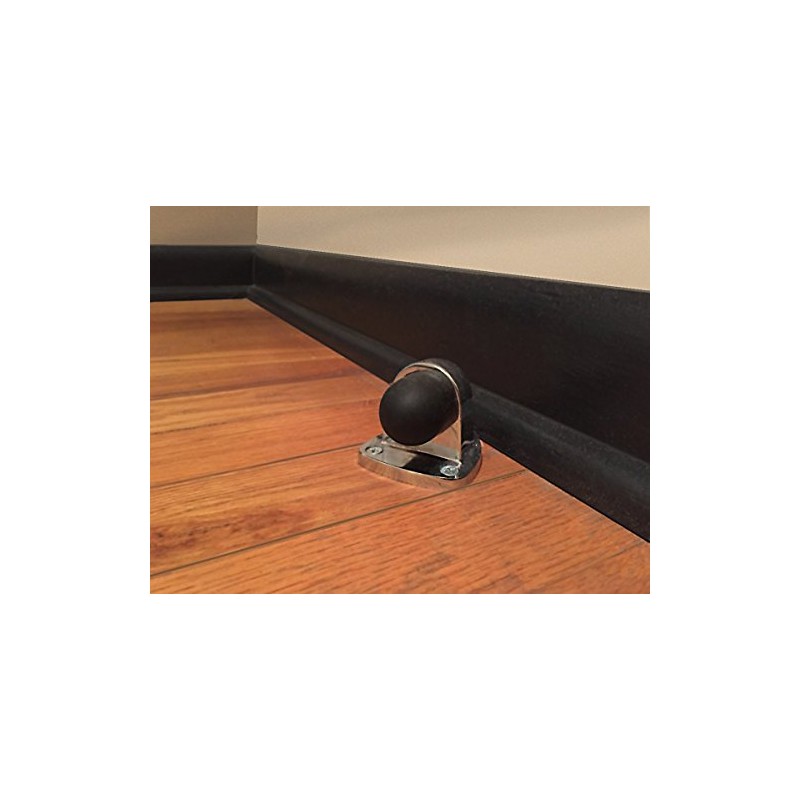Shepherd Hardware Tope de puerta de montaje en suelo resistente
