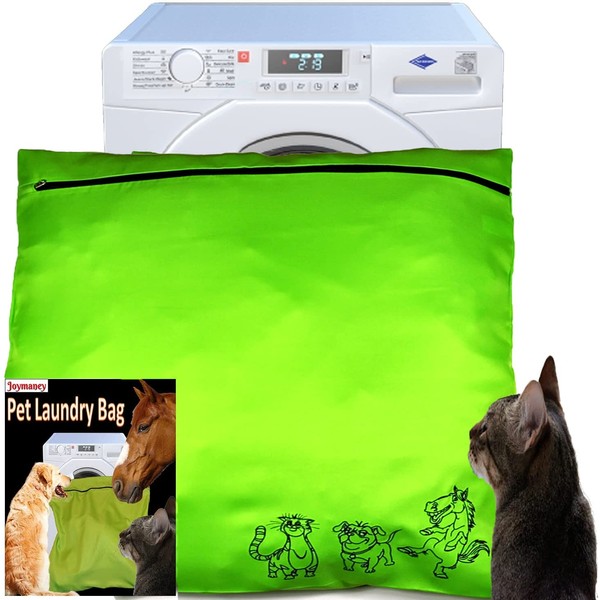Green Pet Laundry bag Jumbo size,80cm by 70cm, Stops Pet