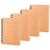 4 Pack A6 Spiral Notebooks Left & Right Flipping, Wirebound