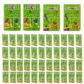 Natalieenati - Juego de pinball de fútbol y laberinto, 48 piezas, 2 en 1, regalos de fiesta de fútbol para niños, premios de carnaval, caja del tesoro, premios de aula, regalos de devolución para