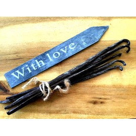 Real Bourbon Vanilla Beans (Pack of 10) 100% Natural from Madagascar, Gourmet Premium Quality 18-20 cm, Double Vacuum Packed, Fresh, Direct from Vanilla Farmers