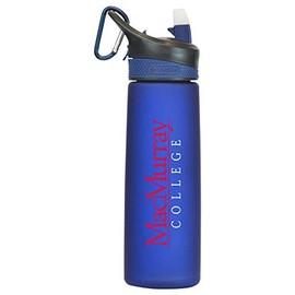 The Fanatic Group MacMurray College Frosted Sport Water Bottle, Design-1 - Blue