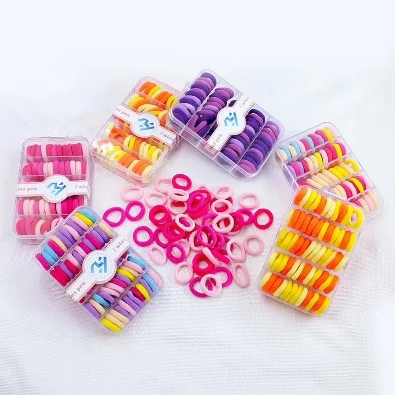 60pcs/box Rubber band baby cute Hair Circle Elastic Good Rope