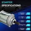 BDELI 18921N Starter for Honda Rancher 420 2007-2019/Foreman 500 2012-19