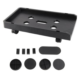 Computer Tower Stand Humanized Design Large Loading Capacity Stable Safe Edge Heat Dissipation Hole PC Tower StandOmni Directional Wheel