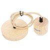 E27 Wooden Pendant Light Bulb Holder Vintage Lighting Accessory Wooden