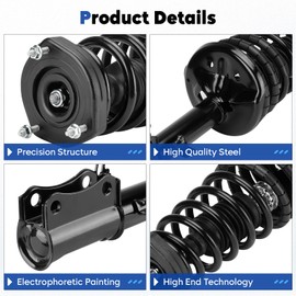 Rear Struts Assembly Shock Absorber & Sway Bar End Link Compatible with 2002-2003 Toyota Camry/Lexus ES300, Replace 171492 K90345 (4Pcs)