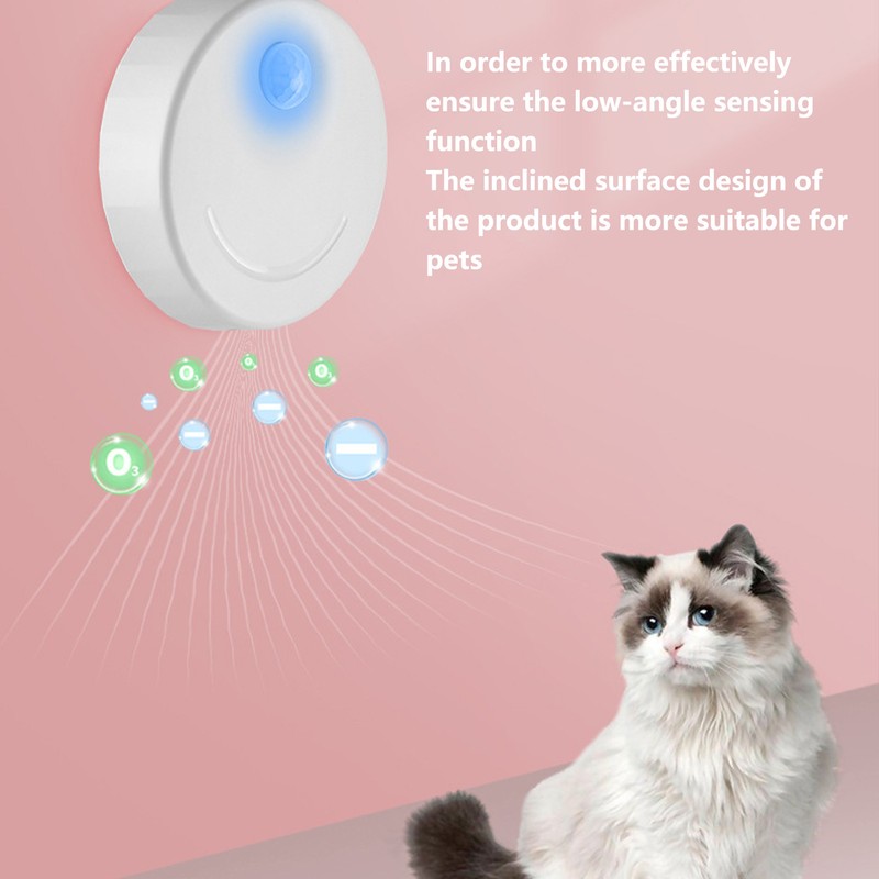 Negative Ion Cat Litter Deodorizer White Intelligent Odor Remover for