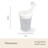 Plastic Cups with Adjustable Feeding Lid - Pack of 6