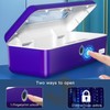 AICase Biometric Fingerprint Storage Box,AICase Portable Cash Jewelry Security Case