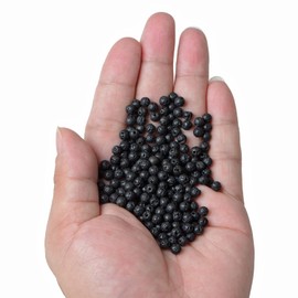 Bymitel 8mm Natural Lava Round Beads Gemstones Genuine with 140pcs DIY Jewelry Making Unisex (8mm 140pcs, Black Lava)