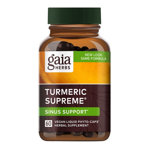 Gaia Herbs Turmeric Supreme Sinus Support - 60 liquid capsules