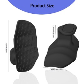 Anti-Slip Workout Grips, Ergonomic Rubber Hand Protector Gloves for Gym Training and Exercise, Weight Lifting, Dumbbell, Deadlift, Bar Pad Pull Up Grippers with Storing Bag-Black