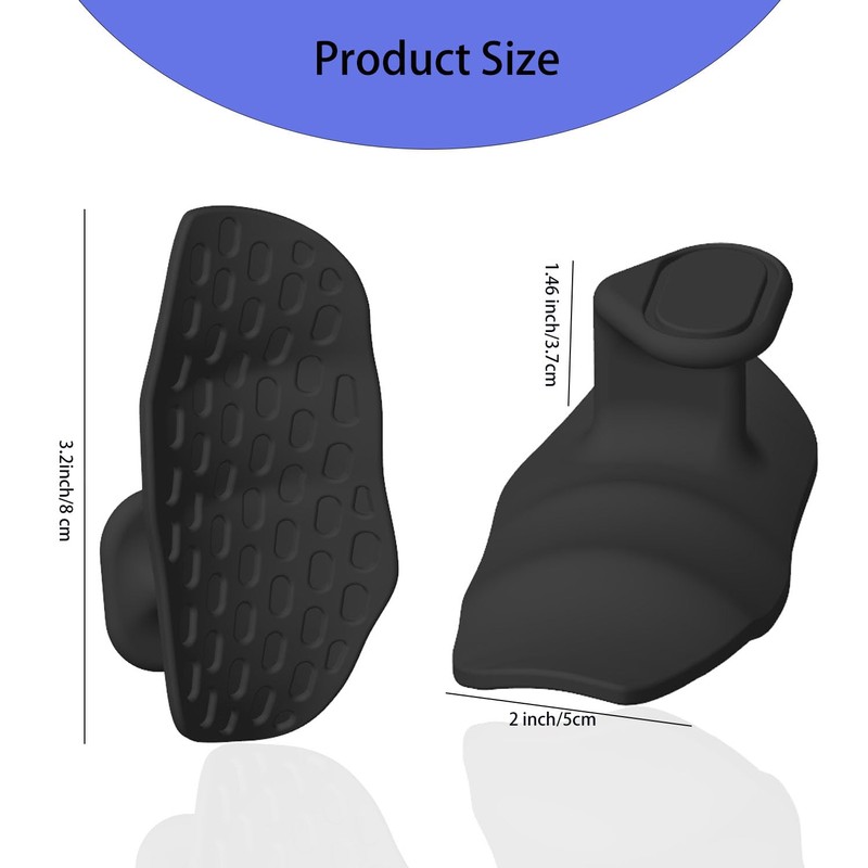 Anti-Slip Workout Grips, Ergonomic Rubber Hand Protector Gloves for Gym